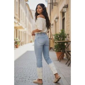 NWT Old Navy Rockstar Super Skinny Ankle Mid Rise Jeans Women Size 6 Tie Dye